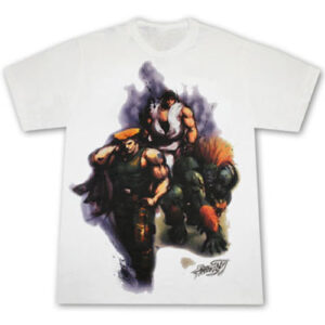 Street Fighter IV - T-shirt Weiß Guile Ryu - L