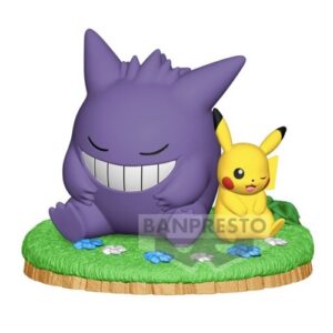 Figurine - Pokemon - Ectoplasma & Pikachu - 8 cm