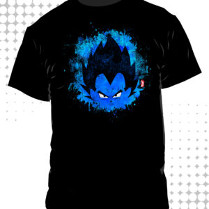 T-shirt Dragon Ball - Vegeta - Fond Noir - L