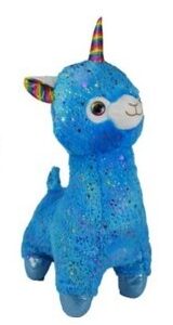 Peluche - Alpalicorne bleu - 36 cm
