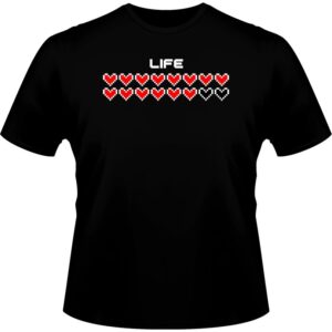 T-shirt - okiWoki - Life - Nintendo - Fond Noir - M