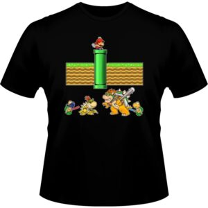 T-shirt - okiWoki - Un mauvais tuyau... - Nintendo - Fond Noir - L
