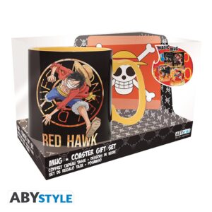 Gift Pack One Piece - Mug Thermique "Red Hawk" + sous-tasse