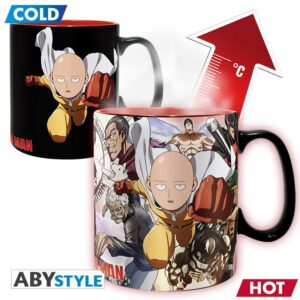 Mug - Thermo Réactif - One Punch Man - Heros - 460 ml