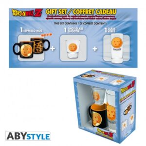 Gift Pack Dragon Ball - Verre 29cl + Shooter + Mini Mug "Boule de cristal"