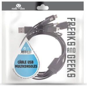 Câble USB Multiconsoles - DS, DS Lite, 2DS, 3DS, 3DSXL, DSi, DSiYL, New3DS...