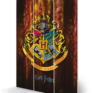 Cadre en bois - Harry Potter - Blason Poudlard