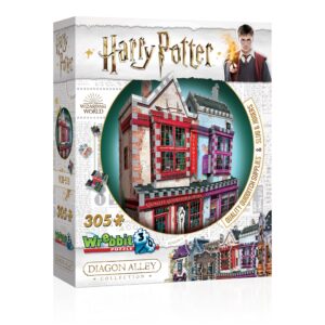 Puzzle 3D - Harry Potter - Boutiques Accessoires de Quidditch et Slug & Jiggers - 305 pièces - 24 cm
