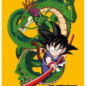 Poster avec Cadre - Dragon Ball - Goku & Shenron - 40 cm