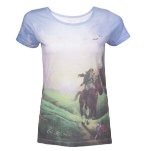 T-shirt Bioworld - Zelda - Link & Epona - L Fille - Femme - L