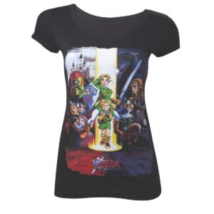 T-shirt Bioworld - Zelda Ocarina of Time - Fond Noir - M