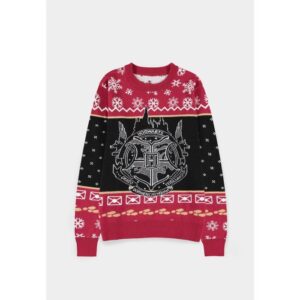 Pull de Noël - Harry Potter - Poudlard 4 maisons - Homme - L