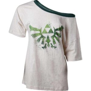 T-shirt Bioworld "Shoulder" - Zelda - Logo Triforce - Fond Blanc - M